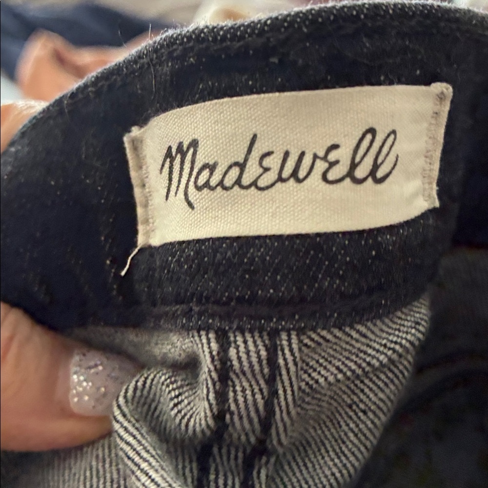 Madewell The Mom Jean Black Stretch denim Women’s Size 28 Straight tapered leg - Picture 4 of 13